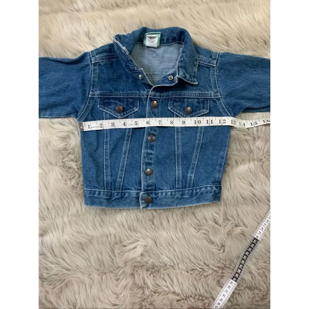 Vintage Santa Fe Jean Co Kids Jean Cotton Jacket Size 3